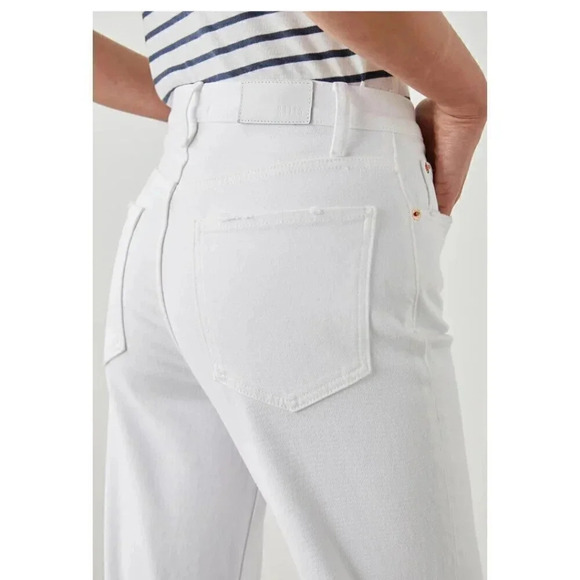 NEW Rails Topanga Straight High Rise Jeans in Salt White Distress, Size 31 - Picture 2 of 11
